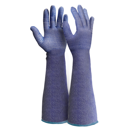 Blade Core Steel Cut 5/F Blue Food Long Cuff Glove