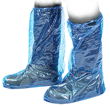 Armour Disposable PE Boot Covers - Blue