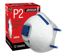 Armour Disposable Respirator Valve Mask - P2