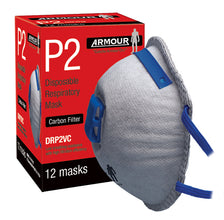 Armour Disposable Respirator Carbon Valve Mask - P2