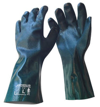 Armour Green PVC Chemical Gauntlet Glove - 35cm