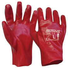Armour Red PVC Gauntlet Glove - 27cm